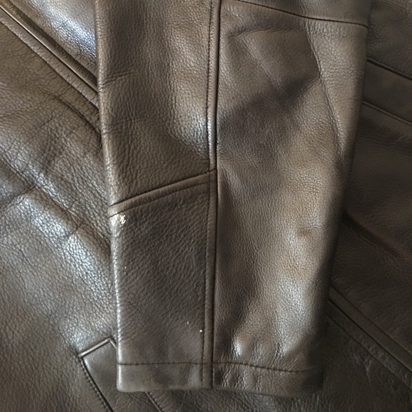 Docker genuine leather coat size Large - Picture 4 of 6